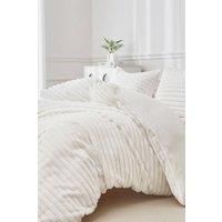 Super Soft Luxury Faux Fur Stripe Duvet
