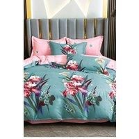 Ezysleep Jasmine Printed Duvet Set King, Blue