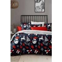 Ezysleep Christmas Print Printed Duvet Set Single, Multi