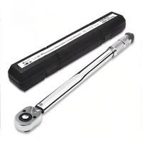 Preset torque wrench for auto tire repair, with anti-slip and wear-resistant ratchet head, torque