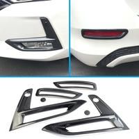 Exterior Car Front & Rear Fog Lights Lamps Decoration Cover Trim For 2020-2023 Nissan Sentra ABS