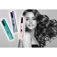 Wireless Hair Curler With Lcd Timer In 3 Colours - Grey