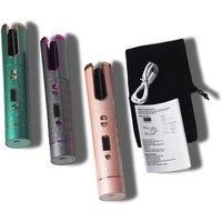 Wireless Hair Curler With Lcd Timer In 3 Colours - Grey