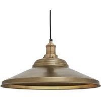 Brooklyn Giant Step Pendant, 18 Inch, Brass, Brass Holder