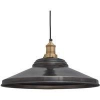 Brooklyn Giant Step Pendant, 18 Inch, Pewter, Brass Holder