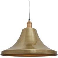 Brooklyn Giant Bell Pendant, 20 Inch, Brass, Brass Holder