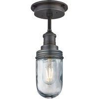 Industville - Brooklyn Outdoor & Bathroom Flush Mount - Pewter