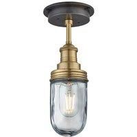 Industville - Brooklyn Outdoor & Bathroom Flush Mount - Brass