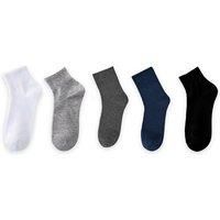 12 Or 24 Pairs Of Men'S Ankle Socks - 2 Sizes, 5 Colours