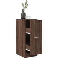 Apothecary Cabinet Brown Oak 30x41x77.5 cm Engineered Wood