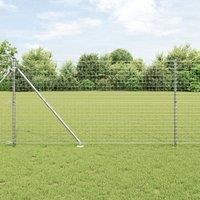 Fence Posts with Spike 52 pcs £32 mm 160 cm Galvanised Steel