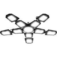 400W LED Garage Light Bulb E27/E26 Ceiling Lamp AC 220V Foldable Deformable Spotlights 110V For Home Warehouse Workshop Basement