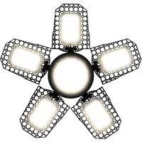 E27/E26 LED Light Bulb 220V Garage Lamp Deformation Foldable Spotlights 110V 100W 200W 300W For Home Warehouse Workshop Basement