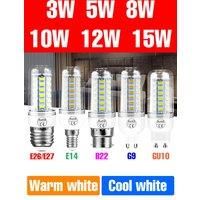E27 LED Corn Light Bulb E14 Ceiling Lamp GU10 Spotlight B22 Chandelier Bulbs G9 Cold/Warm White AC 220V For Home Indoor Lighting