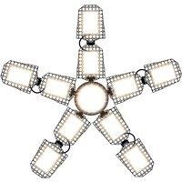 400W LED Light Bulb E27/E26 Garage Lamp Deformation Folding Spotlight AC100-277V No Flicker For Home Warehouse Workshop Basement