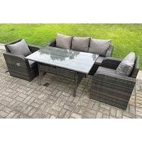 5-Seater Rattan Garden Furniture Set