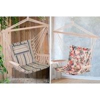 Hanging Hammock Chair - Floral Or Stripes!