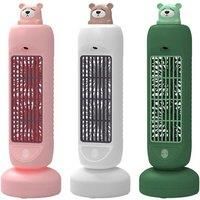 Oscillating Three-Speed Mini Tower Fan - 3 Colours! - Pink