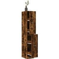 Apothecary CabinetSmoked Oak 30x41x174.5 cm Engineered Wood