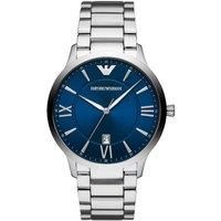 emporio armani ar11227 blue dial stainless steel men's classic watch