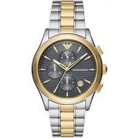 Gold & Silver Stainless Steel Emporio Armani Chronograph Watch