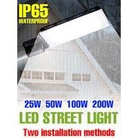 200W LED Street Lamp 220V Reflector Spotlight Outdoor Floodlights IP65 Waterproof Cold/Warm White For Garden Courtyard Warehouse
