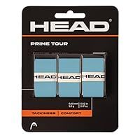 HEAD Unisex Prime Tour 3pack Blue Racket overgrip, Blue, pack of 3 UK