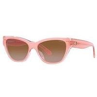 Coach HC 8370U Pink/Brown Shaded 54/17/140 women Sunglasses