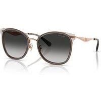 COACH HC7170 94543C Rose Gold Grey Gradient Women's 56 mm Sunglasses