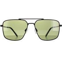 Aviator Matte Black Saturn Polarized 555nm Aitkin