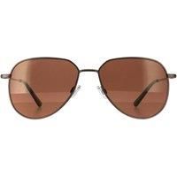 Aviator Brushed Bronze Mineral Drivers Gold Polarized Haywood Small