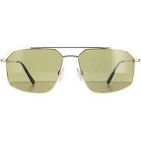 Aviator Shiny Light Gold Mineral Green 555nm Wayne