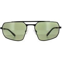 Rectangle Shiny Black Transparent Layer Mineral Polarized 555nm Green Hinkley