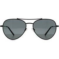 Aviator Matte Black Mineral Smoke Polarized Photochromic Pete