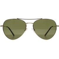 Aviator Shiny Light Gold Mineral 555nm Polarized Photochromic Pete