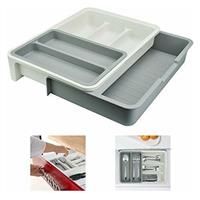 KLYNGTSK Cutlery Tray Utensil Drawer Organizer 3-in-1Expandable 7