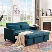 Sofa Bed Double, Convertible 3 in 1 Pull Out Sofa Bed Max Load 300LBS