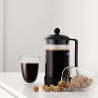 BODUM Brazil 8 Cup French Press Coffee Maker, Black, 1.0 l, 34 oz