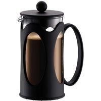 Bodum 10682-01 Kenya French Press Coffee Maker, Borosilicate Glass - 3-Cup (0.35 L), Black