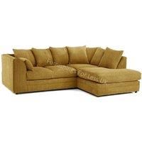 New Luxor Grey 2 Seater Soft Jumbo Cord Sofa | Soft 2 Seater Luxury Jumbo Cord Settee (Grey, 2 Seater)