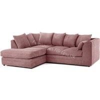Luxor Jumbo Cord 4 Seater Corner sofa Left Hand Facing