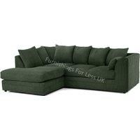 Luxor Jumbo Cord 4 Seater Corner sofa Left Hand Facing