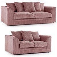 Luxor Jumbo Cord 3 + 2 Fabric Sofa Suite