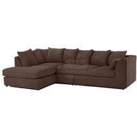 Luxor Jumbo Cord Large 5 Seater Corner Sofa Long Left Hand Facing