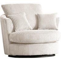 Luxor Jumbo Cord Fabric Single Seater 360 Degree Swivel Chair Sofa Accessory