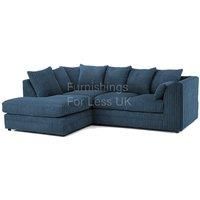 Luxor Jumbo Cord 4 Seater Corner sofa Left Hand Facing