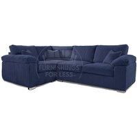 Delta Large 4 Seater Corner Sofa Left Hand Facing Jumbo Cord L Shape