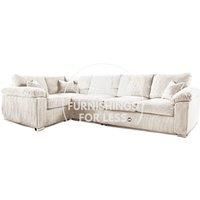 Furnishings For Less UK Brooklyn Blue 3 + 2 Sofa Suite Seater Sofa Plush Velvet Full Foam seating Scatter Back (3+2 Sofa Set)