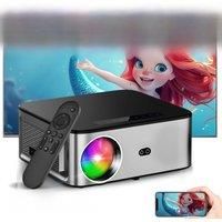 HORLAT 4K Video Projector WiFi 6 Bluetooth 5.1 1100ANSI Auto focus 6D Keystone Outdoor Projector