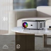 HORLAT 25000Lumens Android Beamer 4K LED Projector Full HD 1080P Video 2G 32G Home Theater Auto